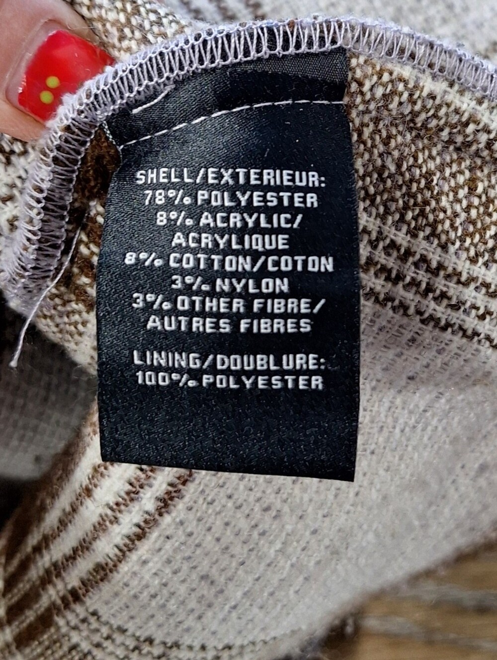 Bagatelle "Avebury Les Filles" Plaid Fleece Shacket Jacket, Small, Style#69662 - Picture 4 of 16